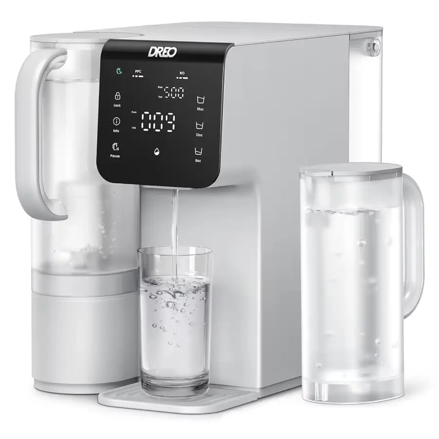 7-stage countertop reverse osmosis water filter installation-free RO water filtration system reducing TDS for clean drinking water